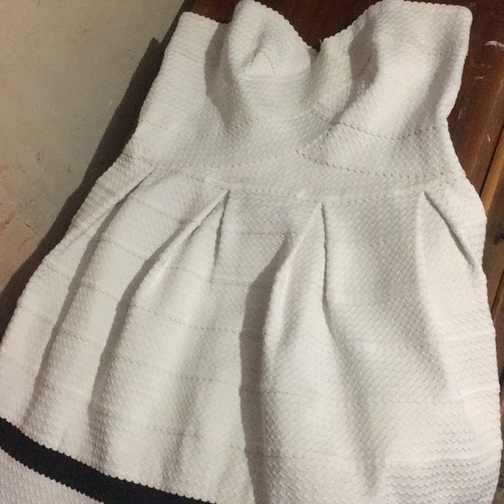 Black and white tea cup dress